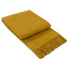 Brighton Collection - 100% Wool Throw Rug - Mustard